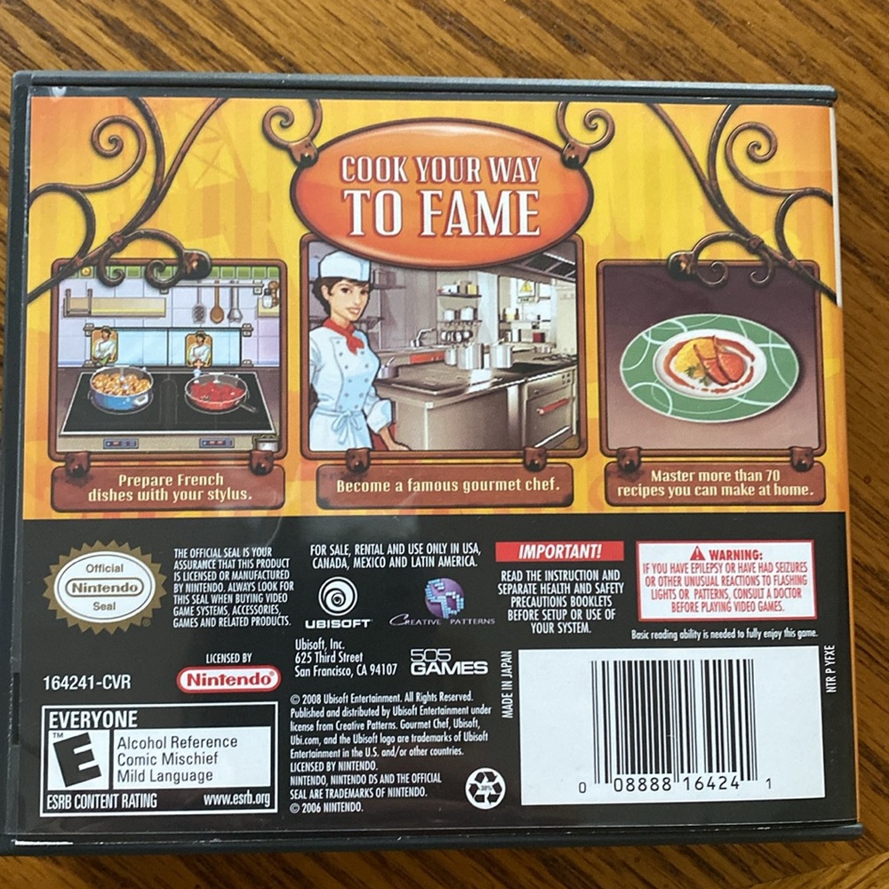Nintendo DS Gourmet Chef - Picture 3 of 3